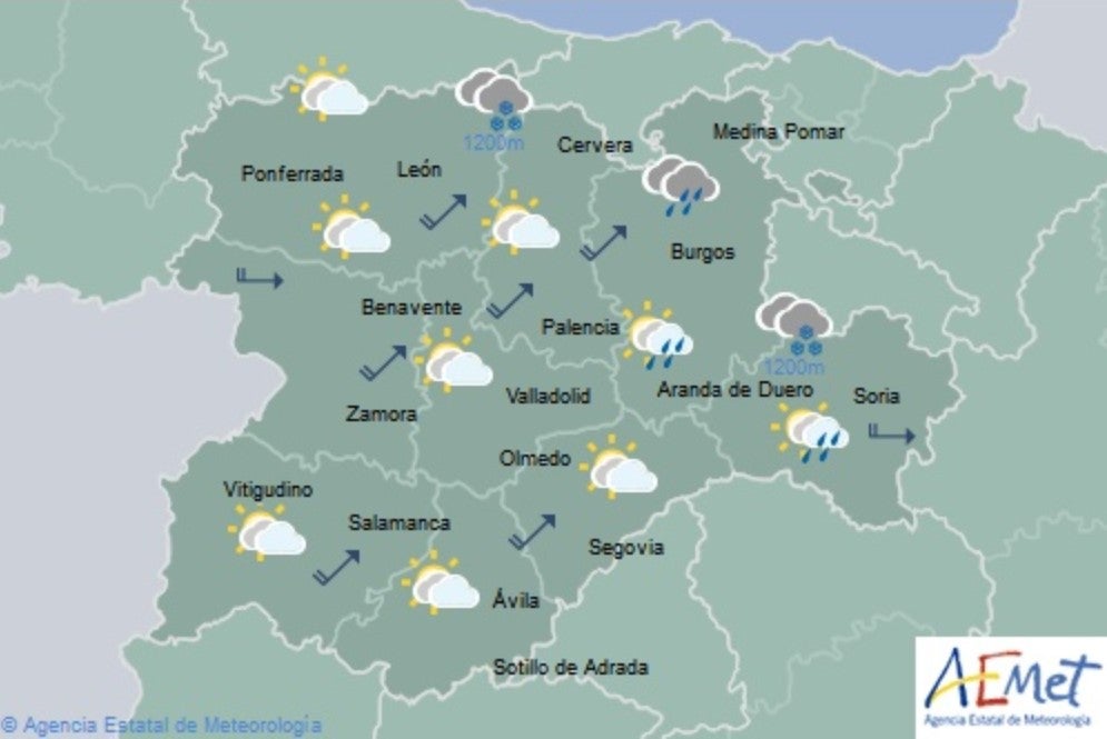 El Tiempo para las próximas horas El Tiempo para las próximas horas