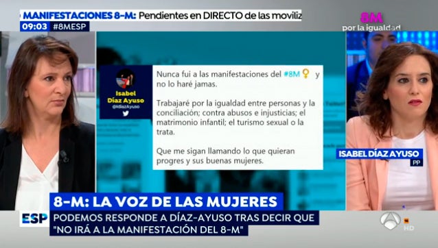 Bescansa recuerda que el feminismo no le pertenece a ningún grupo político Bescansa recuerda que el feminismo no le pertenece a ningún grupo político