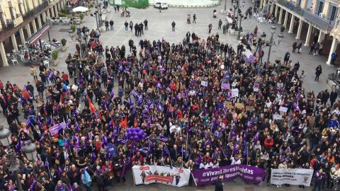 Concentraci&oacute;n del 8M en la Plaza Mayor de Ciudad Real