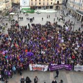Concentración del 8M en la Plaza Mayor de Ciudad Real