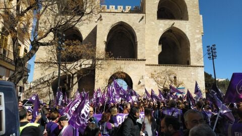 Marcha desde las Torres de Serranos