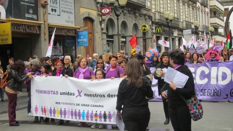 Manifestaci&oacute;n Red Feminista de Gran Canaria 8M