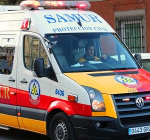 Un vehículo del Samur en Madrid. Un vehículo del Samur en Madrid.