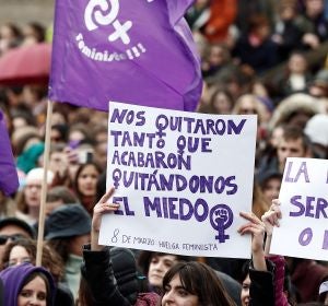 Huelga feminista en Pamplona Huelga feminista en Pamplona