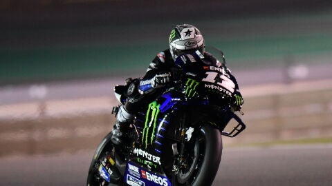 Maverick Vi&ntilde;ales, durante la clasificaci&oacute;n del GP de Catar