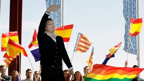 Albert Rivera durante el "Encuentro Ciudadano" en la Marina de Valencia