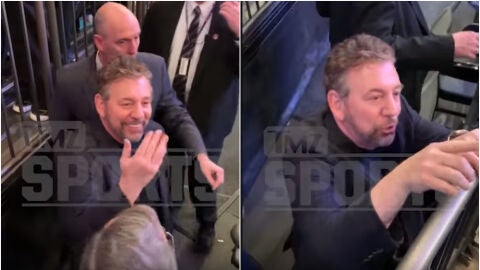 James Dolan echa a un aficionado del Madison Square Garden