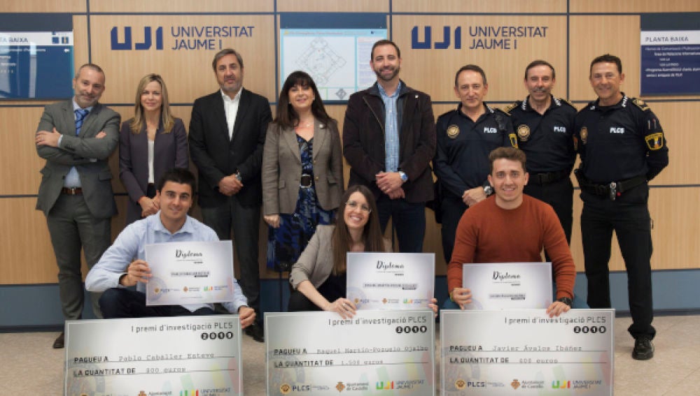 La Policía Local de Castelló premia tres trabajos de fin de grado de estudiantado de la UJI de Criminología y Seguridad