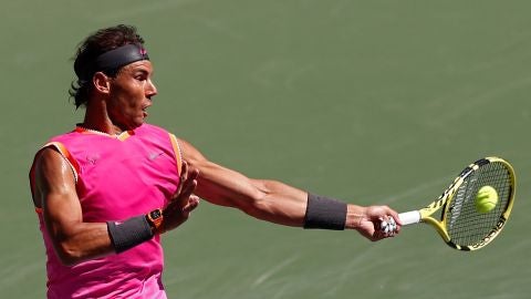 Nadal, en acci&oacute;n en Indian Wells