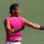 Nadal, en acción en Indian Wells Nadal, en acción en Indian Wells