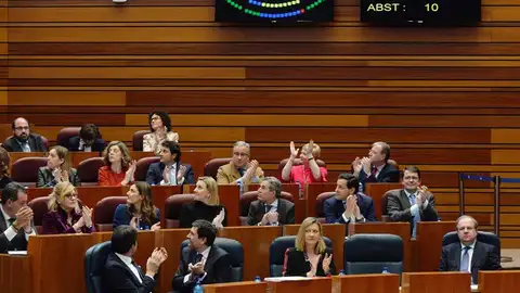 Cortes de Castilla y León durante la votación de la modificación de la Ley de Caza Cortes de Castilla y León durante la votación de la modificación de la Ley de Caza