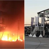La carpa en la que se guardaban todas las MotoE en Jerez La carpa en la que se guardaban todas las MotoE en Jerez