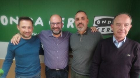 Felip S&aacute;nchez (Comprom&iacute;s), Vicente Granero (PP), Fernando Dur&aacute; (Ilicitanos por Elche) y el profesor Jos&eacute; Ruiz