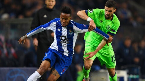 Militao, en un partido de Champions con el Oporto