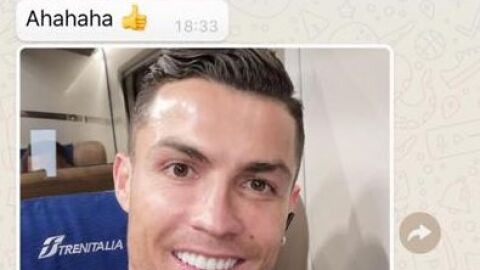 Los WhatsApp de Evra y CR7