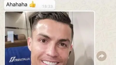 Los WhatsApp de Evra y CR7 Los WhatsApp de Evra y CR7