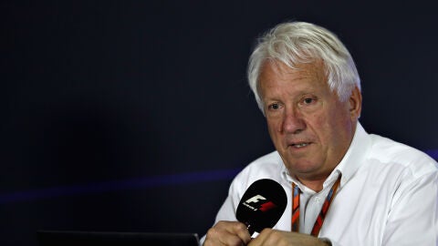 Charlie Whiting, en una rueda de prensa en M&eacute;xico