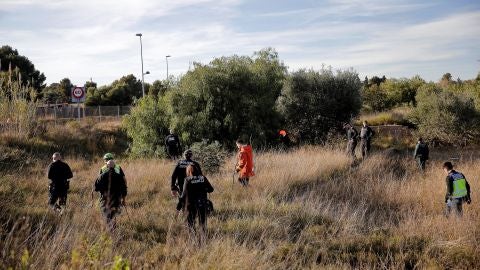 Momento de la b&uacute;squeda de los dos ni&ntilde;os asesinados en Godella