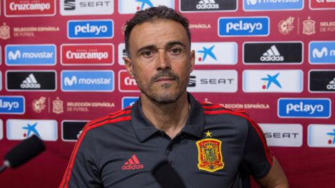 Luis Enrique, en rueda de prensa