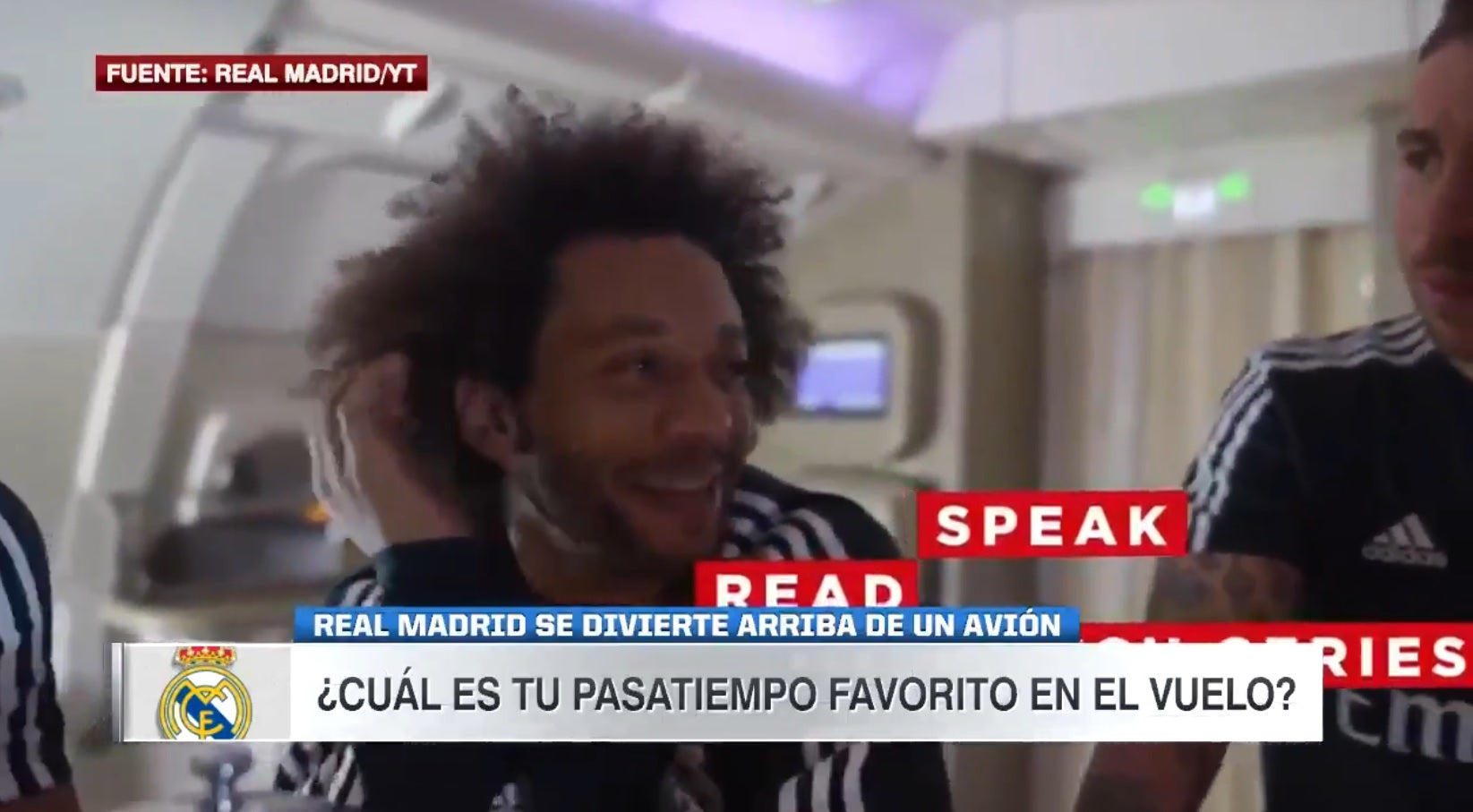 La cara de Sergio Ramos cuando Marcelo confiesa su afición a la lectura La cara de Sergio Ramos cuando Marcelo confiesa su afición a la lectura