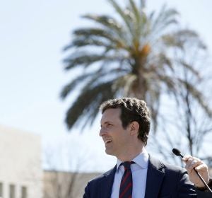 Pablo Casado durante un acto en Bilbao Pablo Casado durante un acto en Bilbao