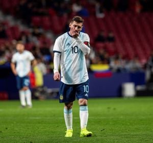 Leo Messi, en el partido de Argentina en el Wanda ante Venezuela Leo Messi, en el partido de Argentina en el Wanda ante Venezuela