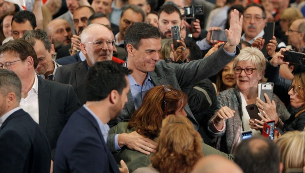 Pedro Sánchez en un acto del PSOE en Alicante