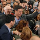 Pedro Sánchez en un acto del PSOE en Alicante