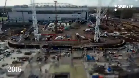 La construcción del nuevo estadio del Tottenham en un espectacular vídeo de dos minutos La construcción del nuevo estadio del Tottenham en un espectacular vídeo de dos minutos