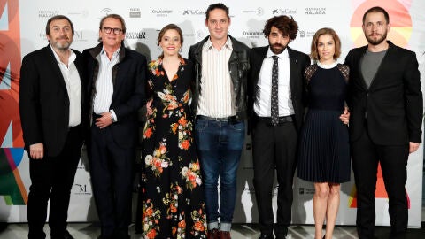 El equipo de 'Los d&iacute;as que vendr&aacute;n' en el Festival de M&aacute;laga