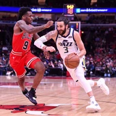 Ricky Rubio, en acción ante los Bulls Ricky Rubio, en acción ante los Bulls