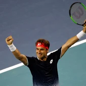 David Ferrer celebra su victoria ante Alexander Zverev David Ferrer celebra su victoria ante Alexander Zverev