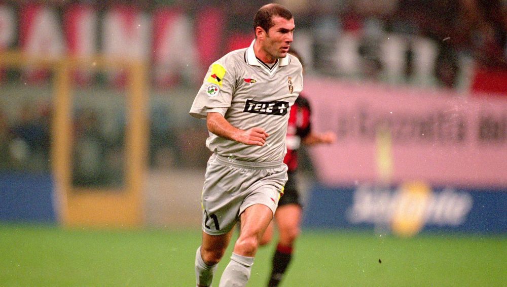 Zidane, en un partido con la Juventus