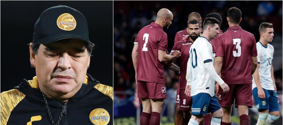 Maradona carga contra la actual selección argentina Maradona carga contra la actual selección argentina