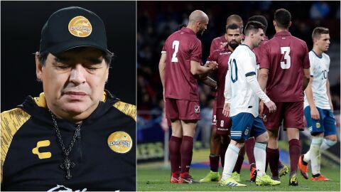 Maradona carga contra la actual selecci&oacute;n argentina