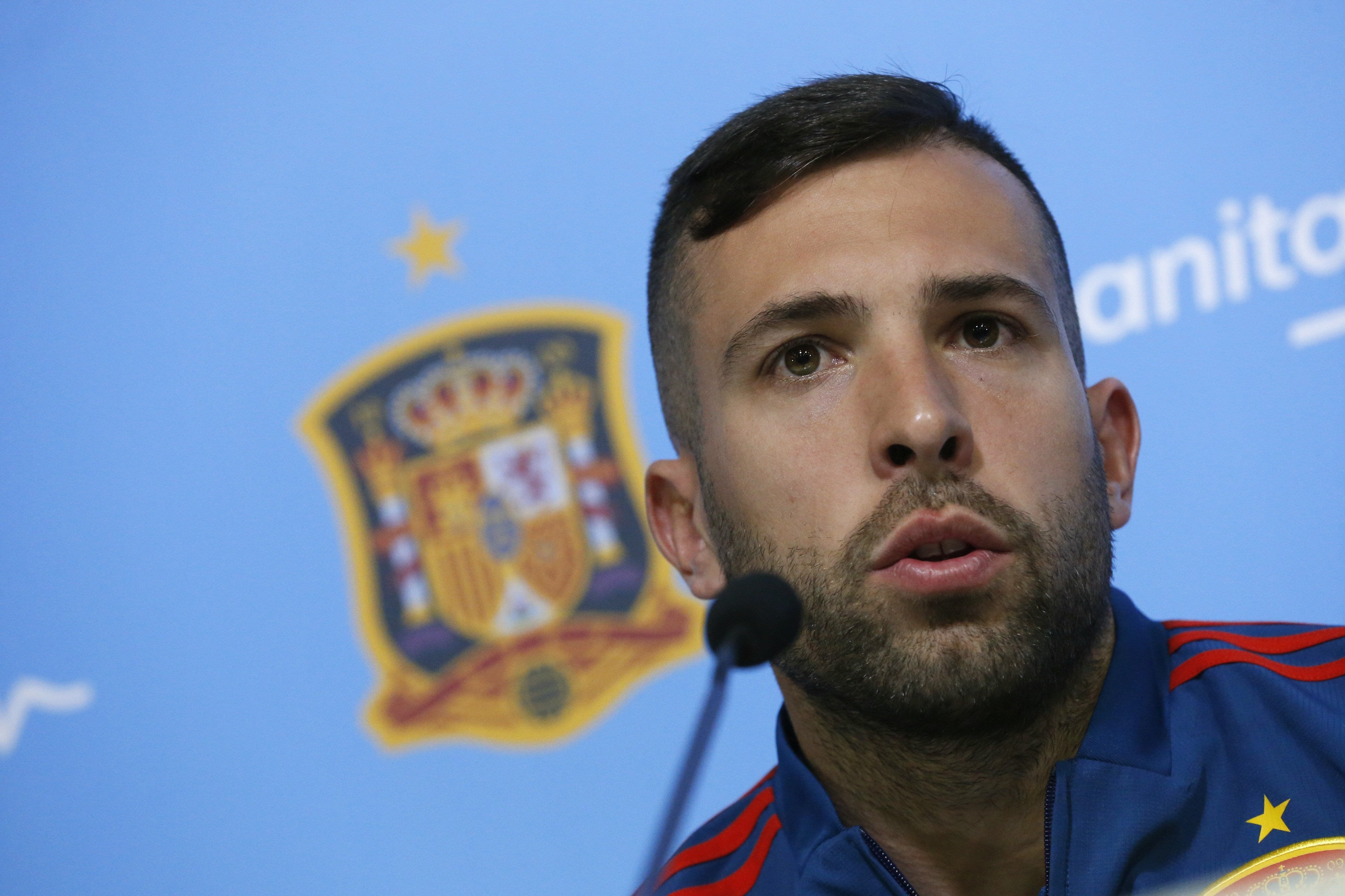 Jordi Alba: "Ojalá pueda estar en la Selección hasta que me retire, no venir me hizo reflexionar" Jordi Alba: "Ojalá pueda estar en la Selección hasta que me retire, no venir me hizo reflexionar"