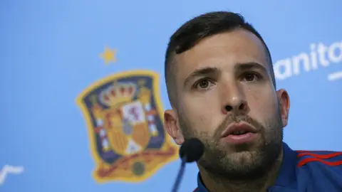 El lateral del FC Barcelona, Jordi Alba. El lateral del FC Barcelona, Jordi Alba.