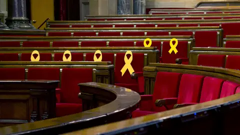 Foto de archivo del hemiciclo del Parlament de Cataluña El hemiciclo del Parlament de Cataluña