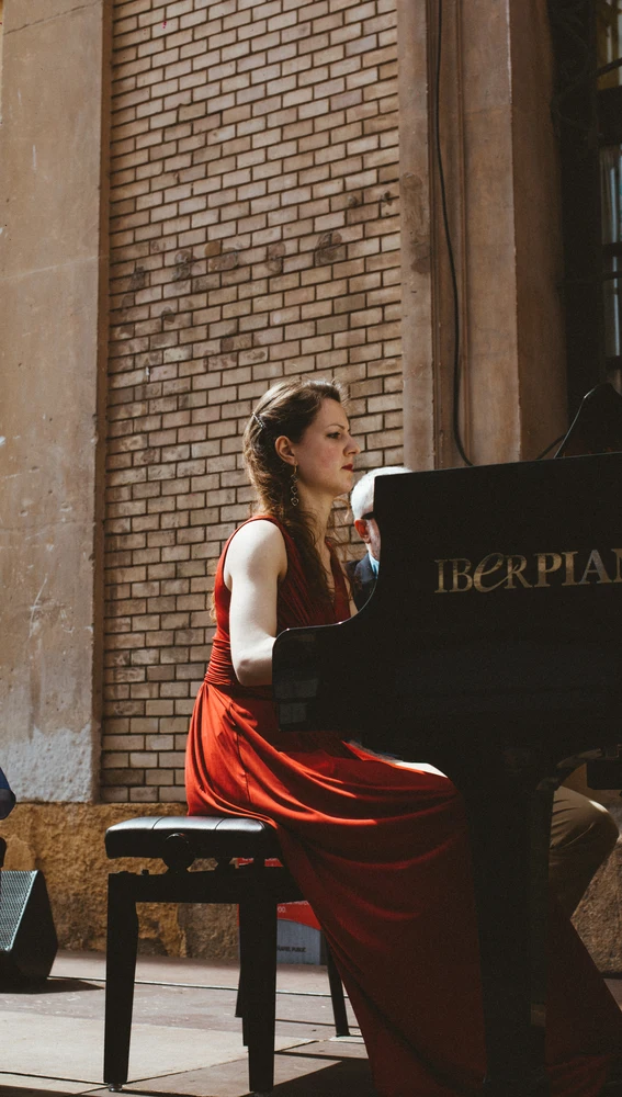 La pianista Lucia Brighenti