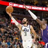 Ricky Rubio, en acción contra los Utah Jazz Ricky Rubio, en acción contra los Utah Jazz