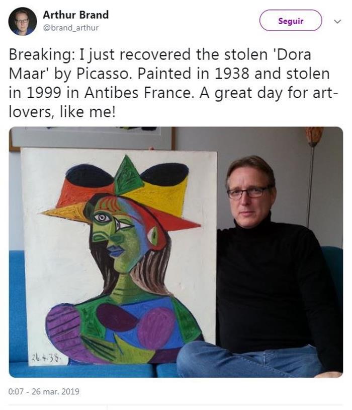 Hallan en Ámsterdam el cuadro de Picasso 'Busto de mujer', robado hace 20 años Hallan en Ámsterdam el cuadro de Picasso 'Busto de mujer', robado hace 20 años