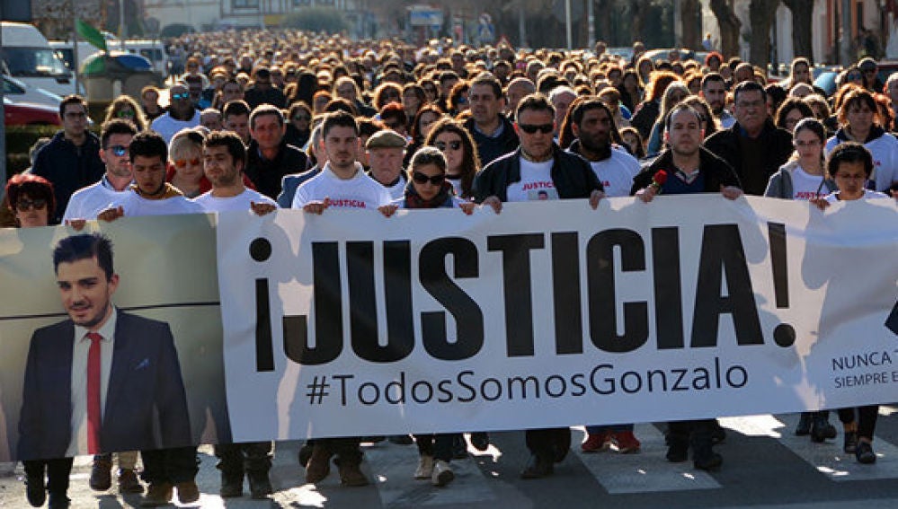 Una de las manifestaciones que se han celebrado en Herencia pidiendo justicia por la muerte de Gonzalo Buján