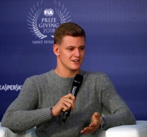 Mick Schumacher, durante una conferencia Mick Schumacher, durante una conferencia