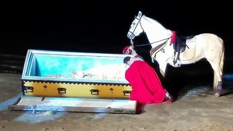 El guardacostas Francesc Cant&oacute; tras el hallazgo del arca con la Virgen de la Asunci&oacute;n 