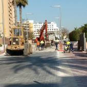 Obras de acondicionamiento del pavimento de segunda línea de la Platja de Palma