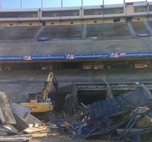 Las labores de demolición del Vicente Calderón Las labores de demolición del Vicente Calderón