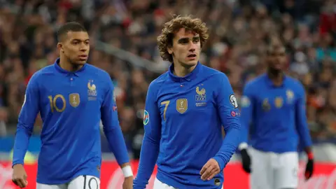 Antoine Griezmann jugando con Francia Antoine Griezmann jugando con Francia
