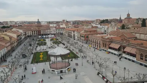 Plaza de Cervantes de Alcalá Vista desde la Torre de Santa María