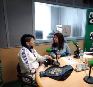 La torrejonera Miriam Gutiérrez visita Onda Cero Alcalá La torrejonera Miriam Gutiérrez visita Onda Cero Alcalá
