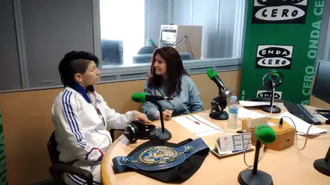 La torrejonera Miriam Gutiérrez visita Onda Cero Alcalá Campeona de Europa de boxeo peso ligero